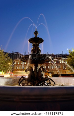 Fountain in Brasov , Romania