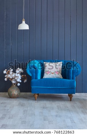 blue living rooms style with blue sofa modern home decoration interior