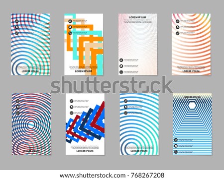 set of Brochure Layout template, abstract flyer cover design