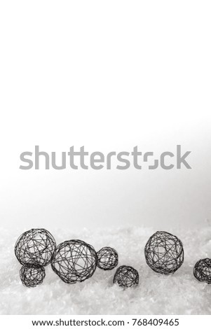 Christmas decoration  background Frame. Space for text