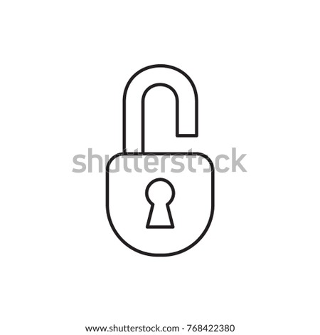 lock icon illustration isolated vector sign symbol