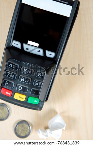 EC device for card payment 