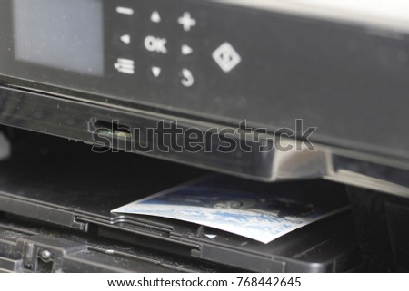 Printer close up