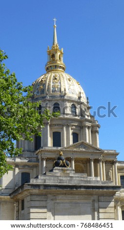 A large white and gold church in Paris France