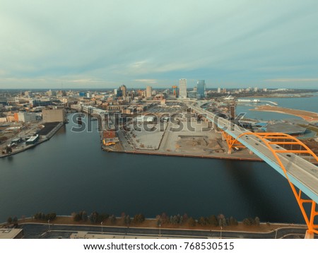 Downtown Milwaukee by Drone