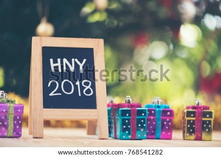 abstract picture of 2018 Happy New Year
