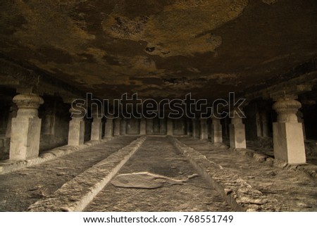 Ellora caves at Aurangabad district, india