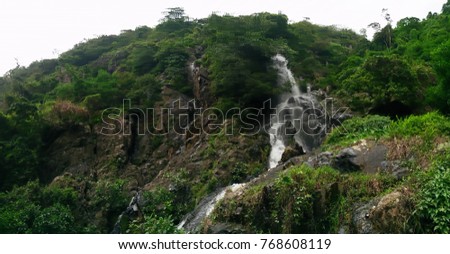 Bigger beauty waterfall in Deep forest in Thailand