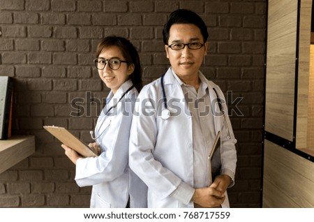 Doctors with stethoscope, healthy concept.