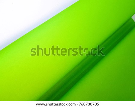 Texture green Paper Fold of paper for backdrop design artwork. background for add text message..creative wallpaper or design art work. 