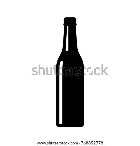 Beer bottle vector icon Royalty-Free Stock Photo #768852778