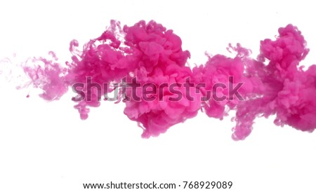 Pink ink in water shooting from left to right with high speed camera. Make your next amazing motion design projects or visual effects composites feel organic and pantierly. Use for backgrounds