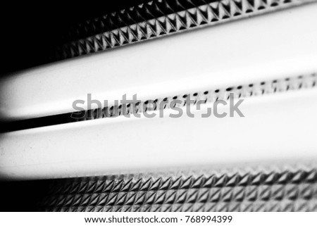 Abstract glowing pipes with triangle geometric background
