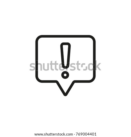 Exclamation mark icon Royalty-Free Stock Photo #769004401