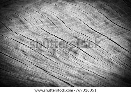 Abstract background from old wood texture with cracked and scratched with vignette. Dark natural backdrop. Backdrop for design art work. Picture for add text message.