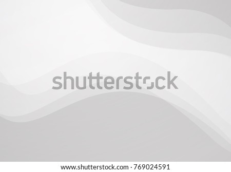 white wave abstract background vector 