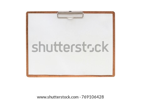 drawing board ,isolated on white background with clipping path.