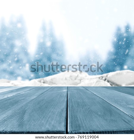 winter background and free space for your decoration 