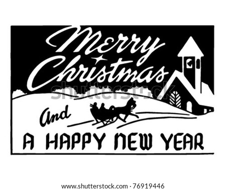 Merry Christmas 2 - Retro Ad Art Banner