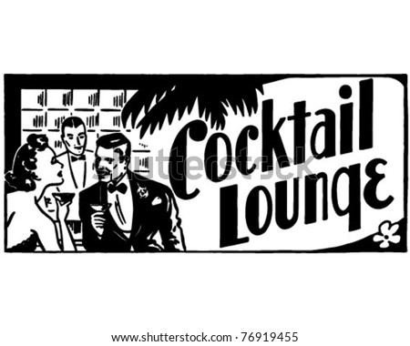 Cocktail Lounge 4 - Retro Ad Art Banner