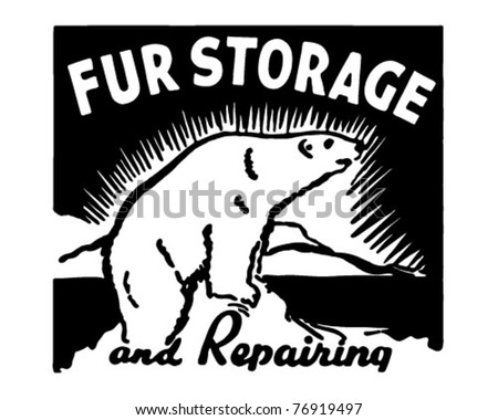 Fur Storage - Retro Ad Art Banner