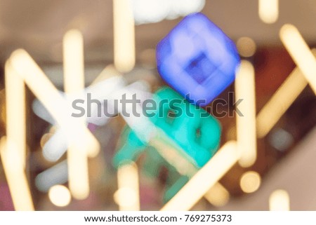 Blur abstract background merry christmas party celebration x'mas gift box night light bokeh