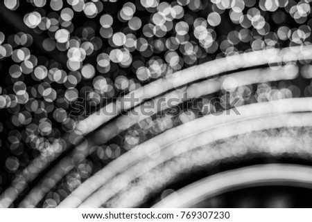 Black and white bokeh and light line for background picture concept
