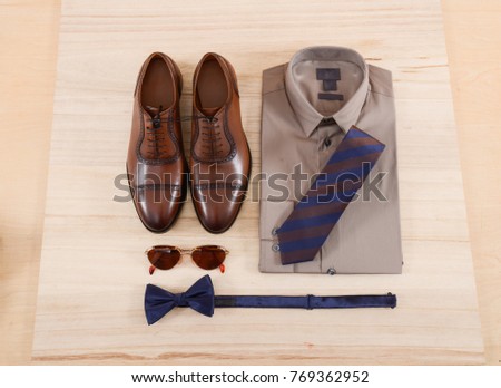 Set of mans fashion and accessories
