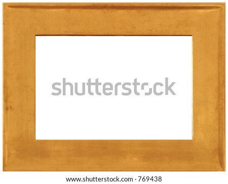 A large goldish frame