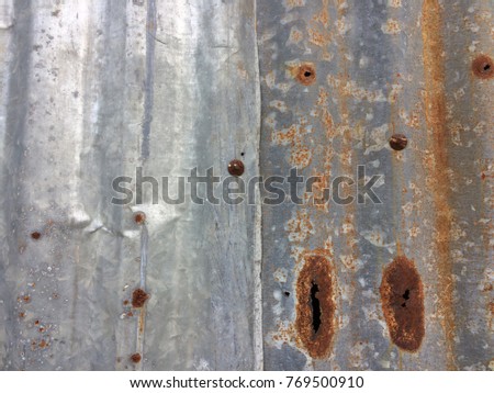 Rusty galvanized iron texture pattern background
