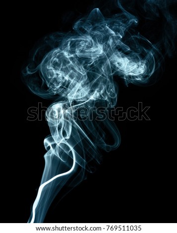 abstract smoke picture on black background