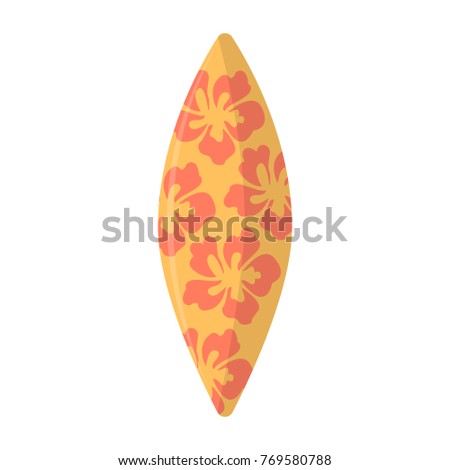 Abstract summer surfboard