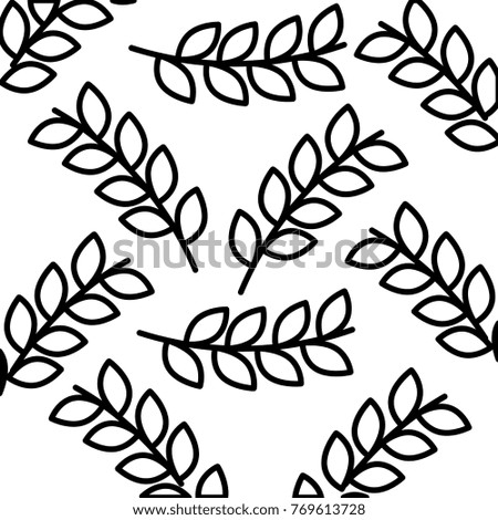 leafs crown pattern background