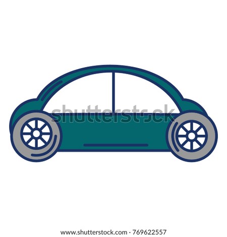 modern car isolated icon