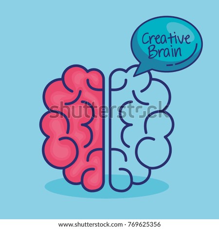 creative brain concept icon