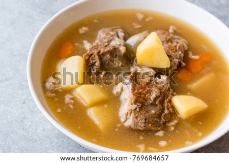 Turkish Kuzu Haslama / Lamb Stew  with Potatoes and Carrot