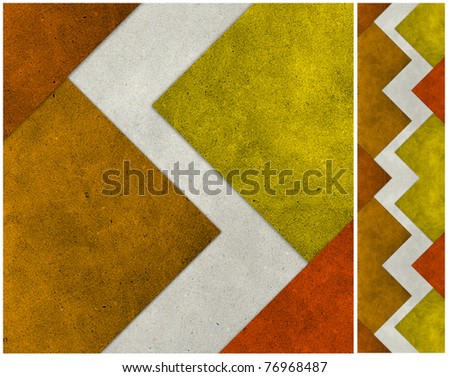 abstract grunge recycled paper craft mosaic background