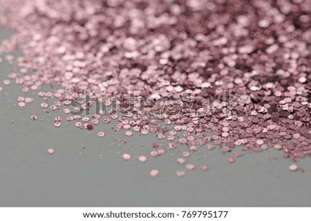 Pink Soft Blurred Boke Background. Abstract Circles of Christmaslight. Spangles and Shiny Pink Color Background. Bright Background. Glamorous background for your design and decoration.
