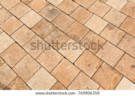 Brown floor brick