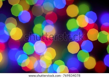 Bokeh multicolored background. For postcards banners and cards.