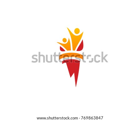 Torch logo design 