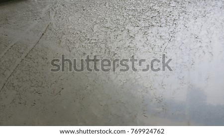Dust on Clear plastic sheet , dirty texture 