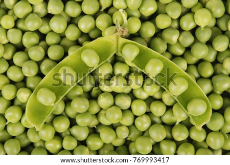Peas green color food agriculture fresh texture photo stock