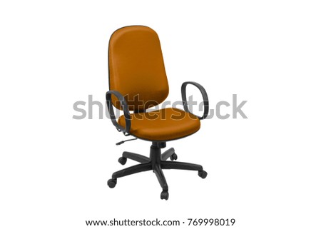 Office chair. Object isolated of white background