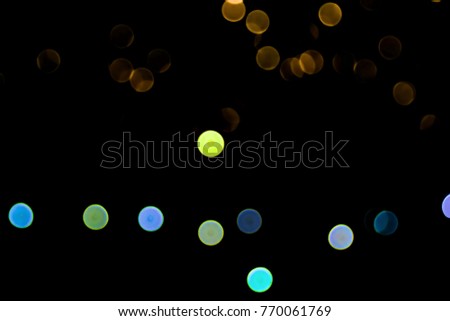 Abstract Light Bokeh Background, Abstract blurred light element that can be used for cover decoration or background, Background screen technology LED modern and beautiful, Glitter lights background.