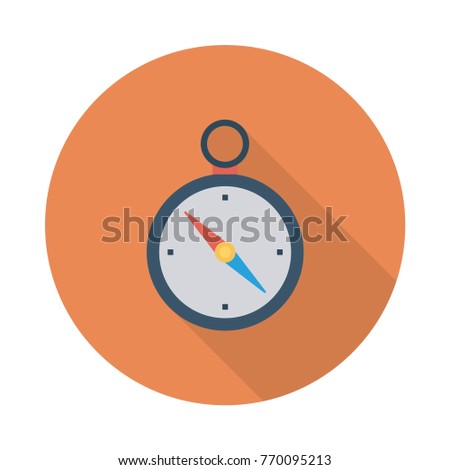 stopwatch circle flat 
