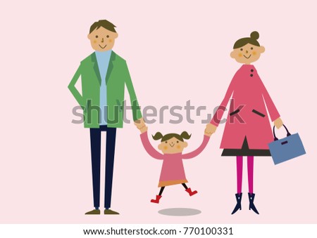 Image of spring.
Warm season.
A woman with spring coat.
Clip art of the season.
Calendar clip art.
early spring.
Pink background.
family.

