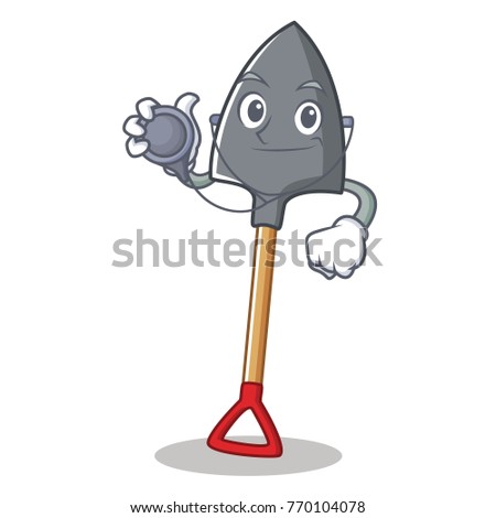 Doctor shovel character cartoon style