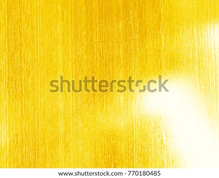 gold foil texture background Shiny yellow leaf
