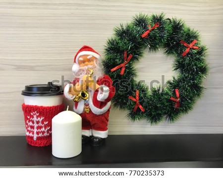 Coffee candle xmas